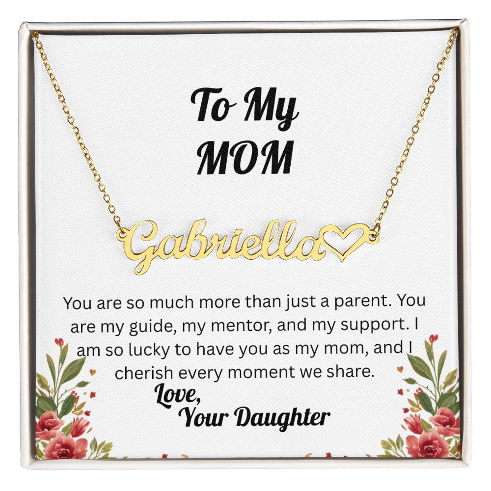 Forever in My Heart – Personalized Signature Name Necklace - Daughter