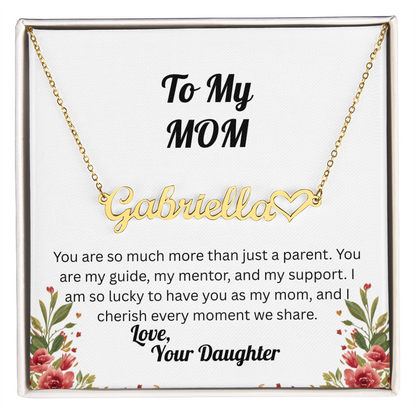 Forever in My Heart – Personalized Signature Name Necklace - Daughter