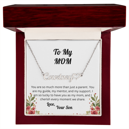 Forever in My Heart – Personalized Signature Name Necklace from Son