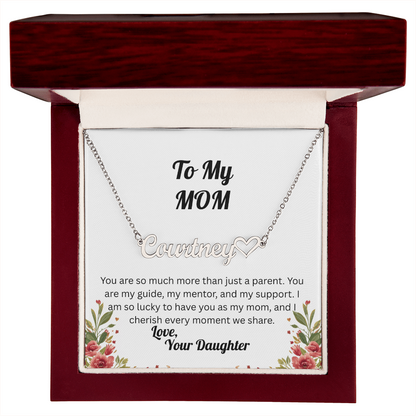 Forever in My Heart – Personalized Signature Name Necklace - Daughter