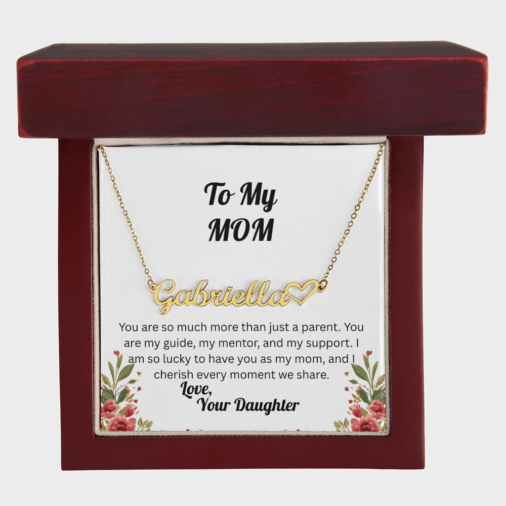 Forever in My Heart – Personalized Signature Name Necklace - Daughter