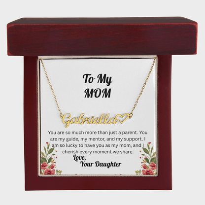 Forever in My Heart – Personalized Signature Name Necklace - Daughter