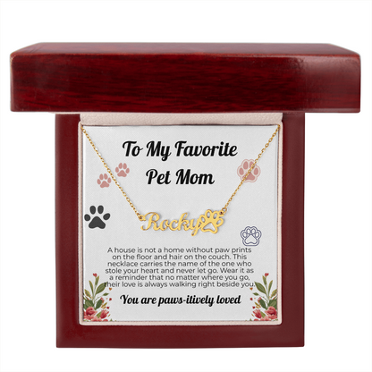 Paw Print Name Necklace 6