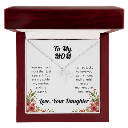 Zodiac Symbol Necklace to Mom from Daughter
