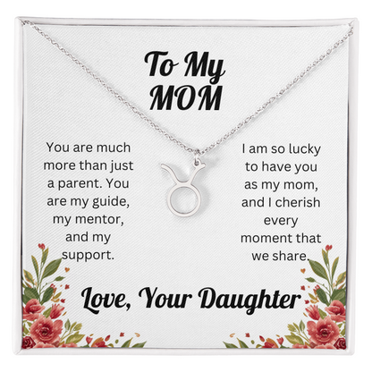 Zodiac Symbol Necklace to Mom from Daughter