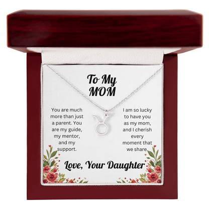 Zodiac Symbol Necklace to Mom from Daughter