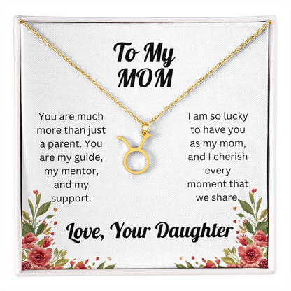 Zodiac Symbol Necklace to Mom from Daughter