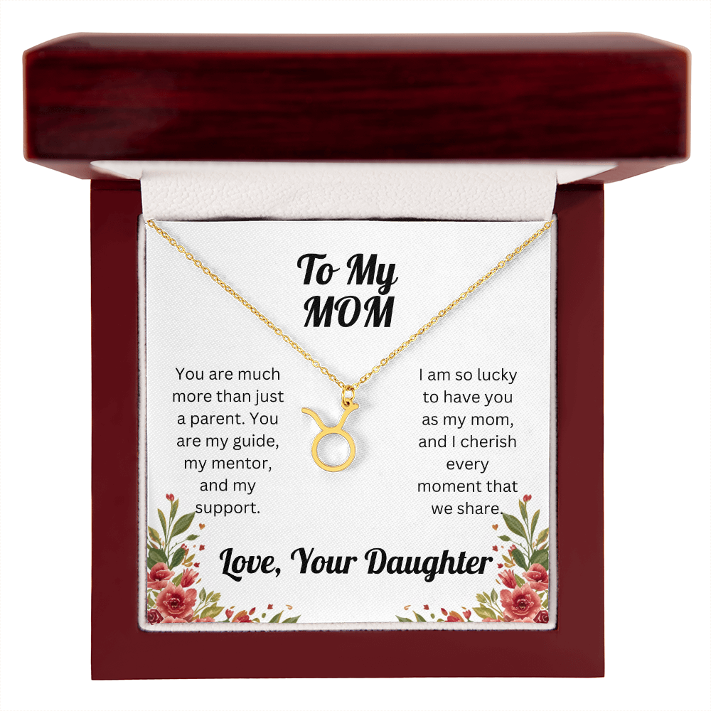 Zodiac Symbol Necklace to Mom from Daughter
