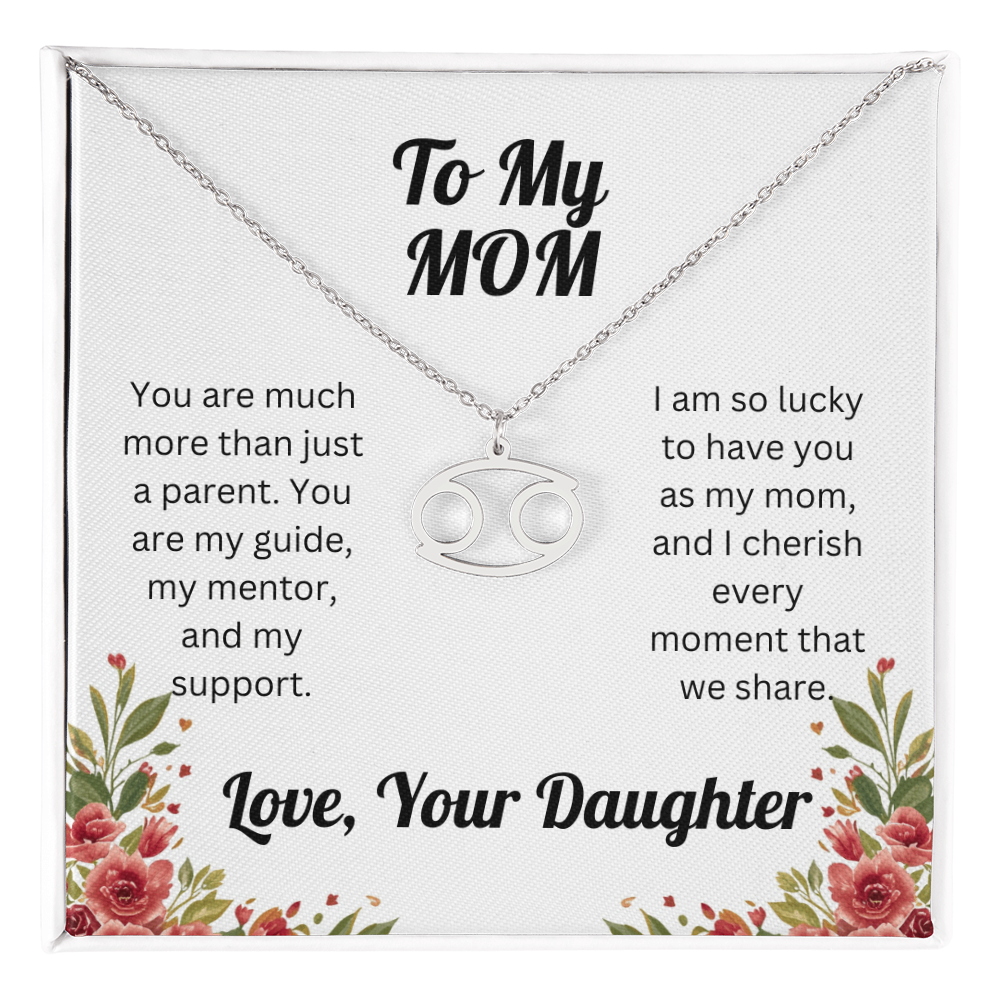 Zodiac Symbol Necklace to Mom from Daughter