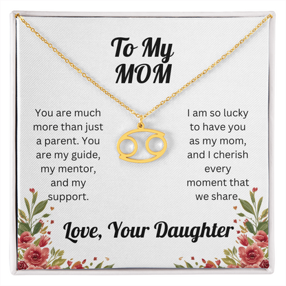 Zodiac Symbol Necklace to Mom from Daughter