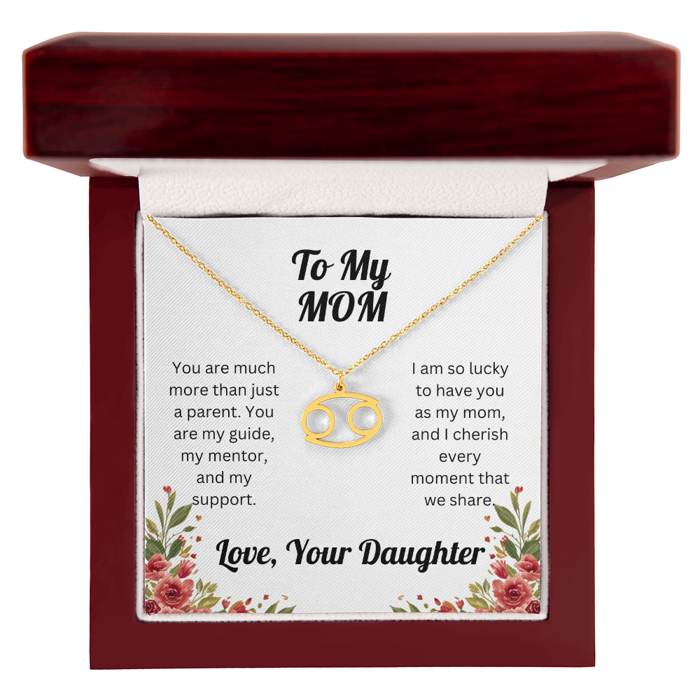 Zodiac Symbol Necklace to Mom from Daughter