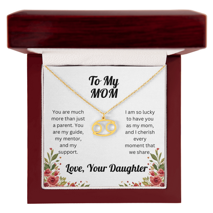 Zodiac Symbol Necklace to Mom from Daughter
