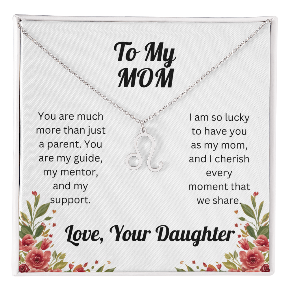 Zodiac Symbol Necklace to Mom from Daughter