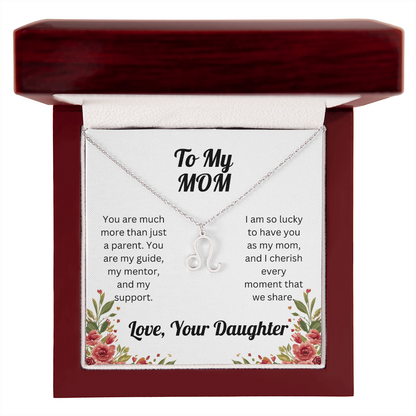 Zodiac Symbol Necklace to Mom from Daughter