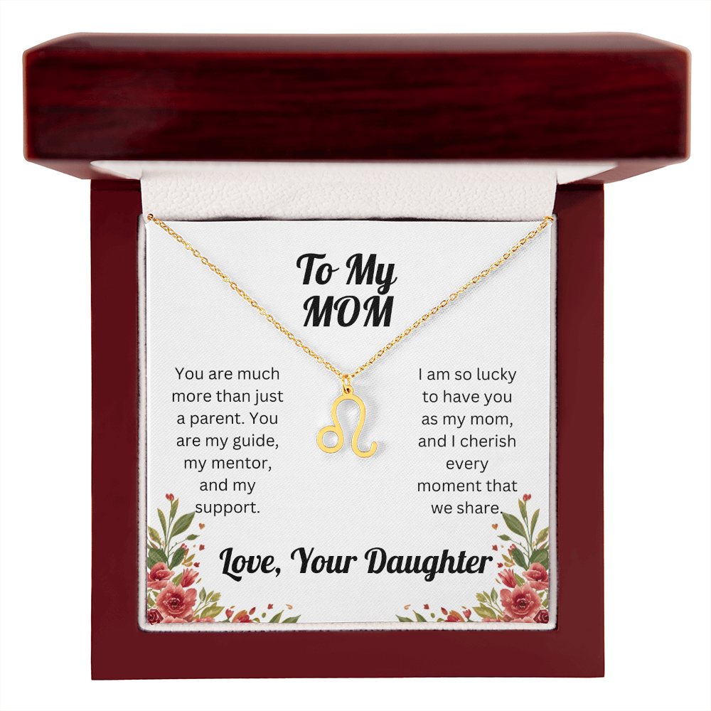 Zodiac Symbol Necklace to Mom from Daughter
