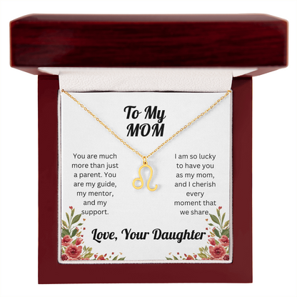 Zodiac Symbol Necklace to Mom from Daughter