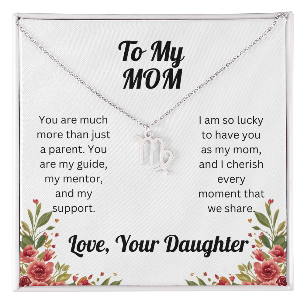 Zodiac Symbol Necklace to Mom from Daughter