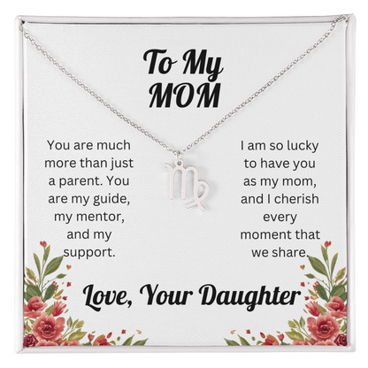 Zodiac Symbol Necklace to Mom from Daughter