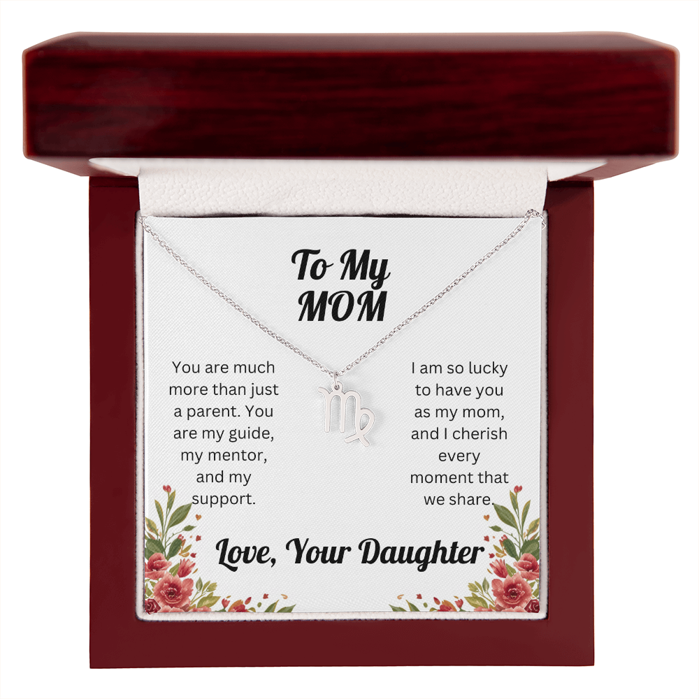 Zodiac Symbol Necklace to Mom from Daughter