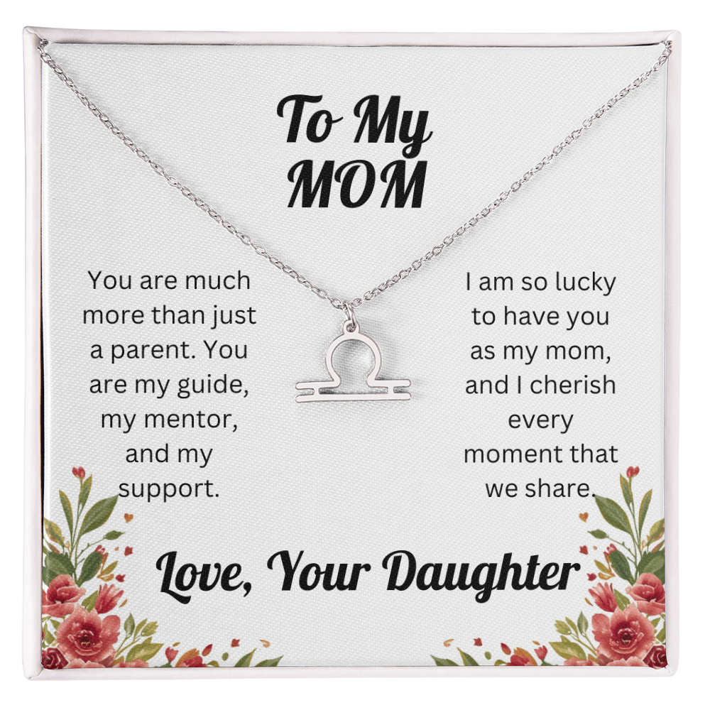 Zodiac Symbol Necklace to Mom from Daughter