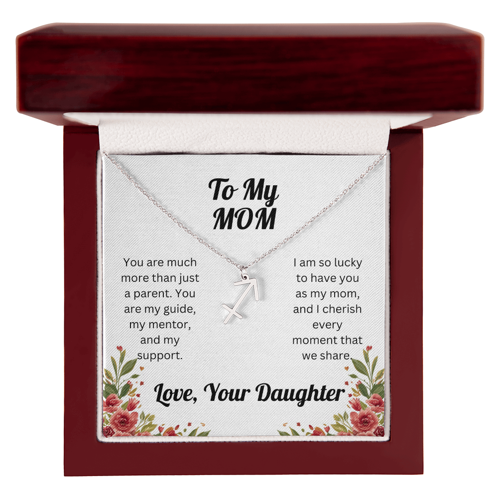 Zodiac Symbol Necklace to Mom from Daughter
