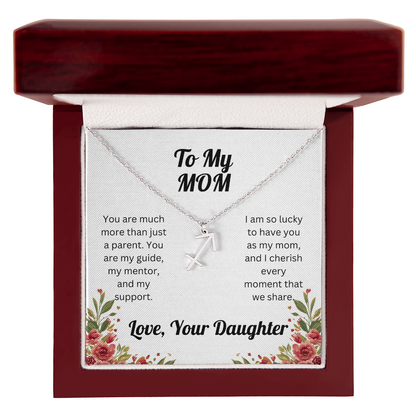 Zodiac Symbol Necklace to Mom from Daughter