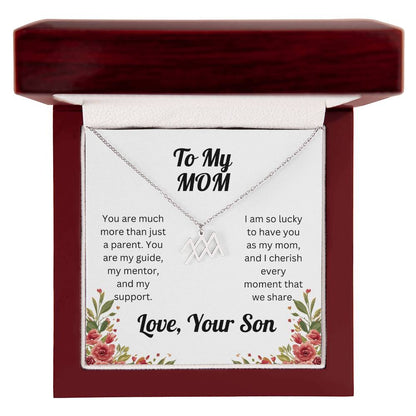 Zodiac Symbol Necklace to Mom from Son
