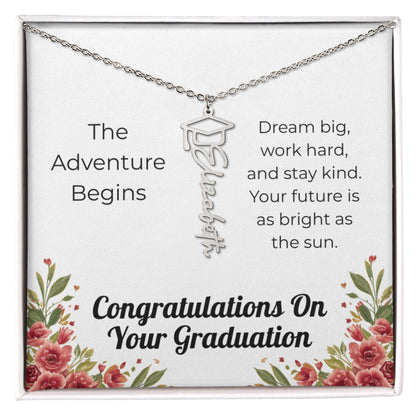 Graduation Name Necklace