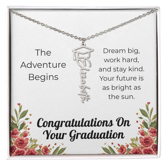 Graduation Name Necklace