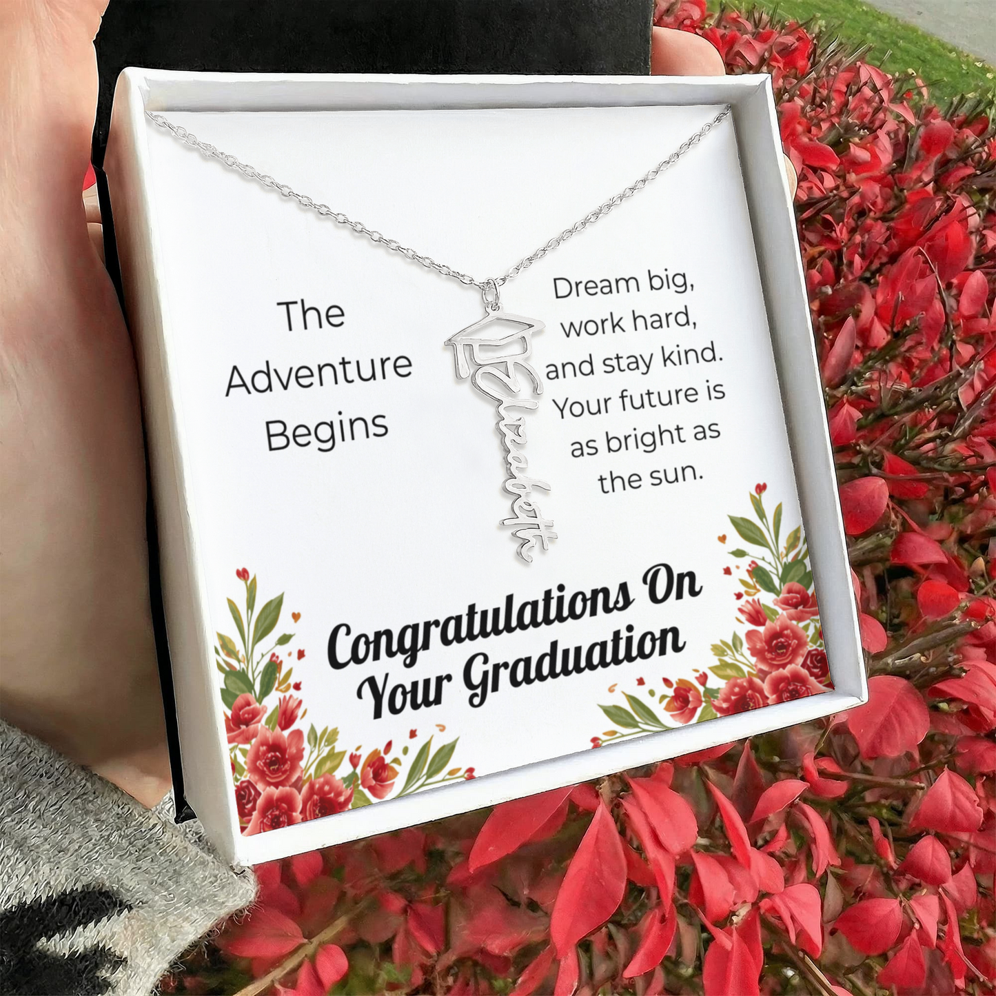 Graduation Name Necklace