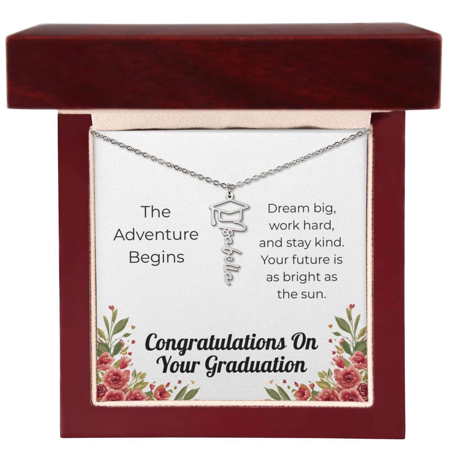 Graduation Name Necklace