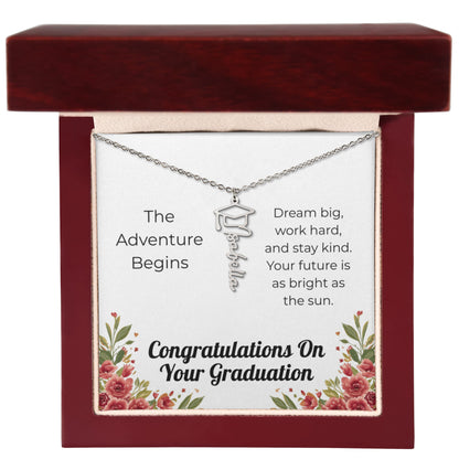 Graduation Name Necklace