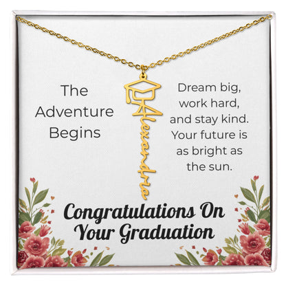 Graduation Name Necklace