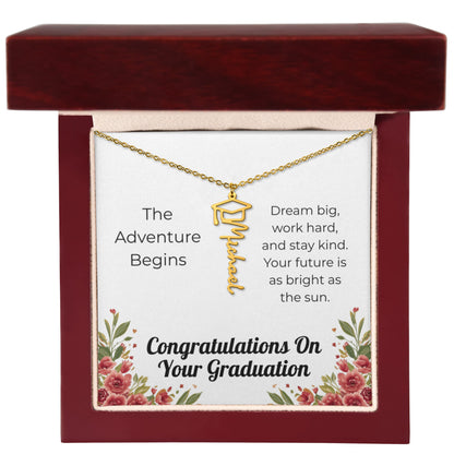 Graduation Name Necklace