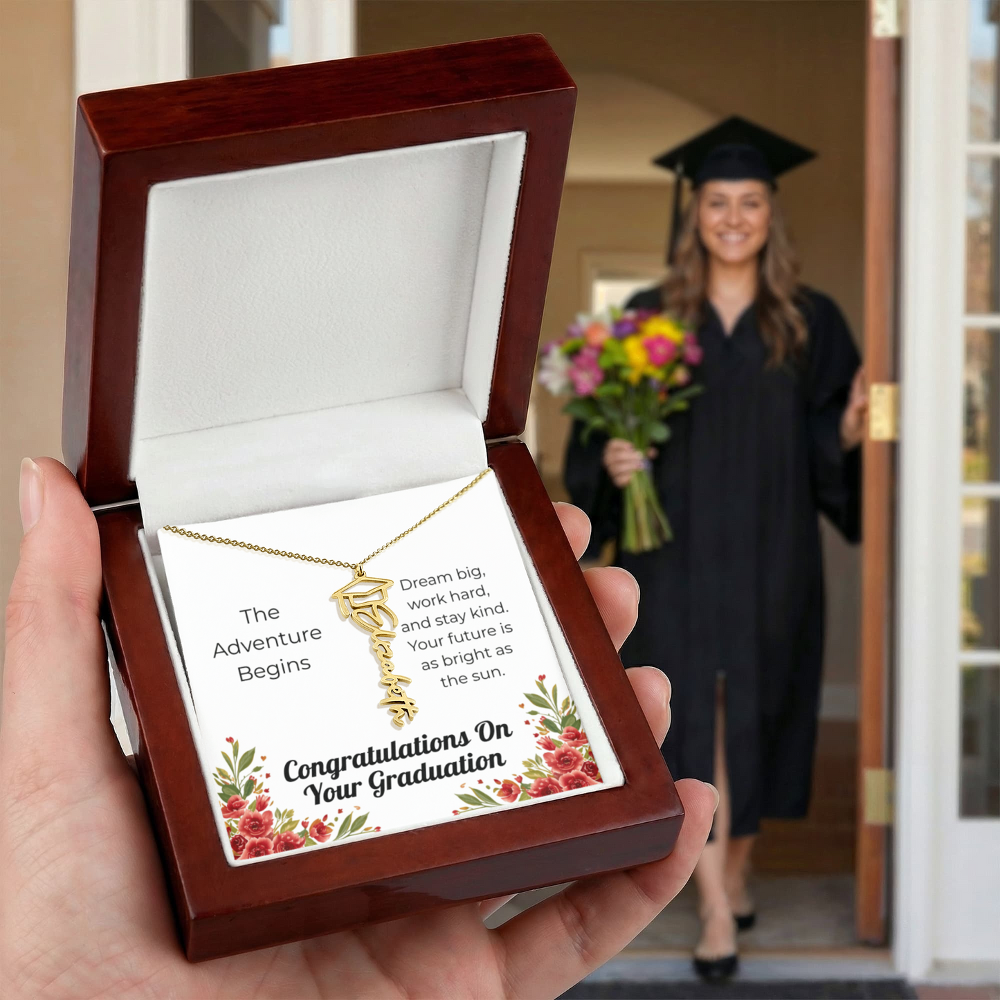 Graduation Name Necklace