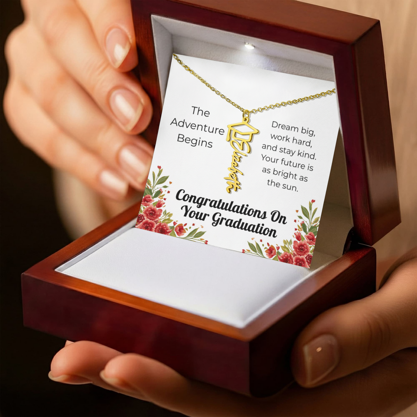 Graduation Name Necklace