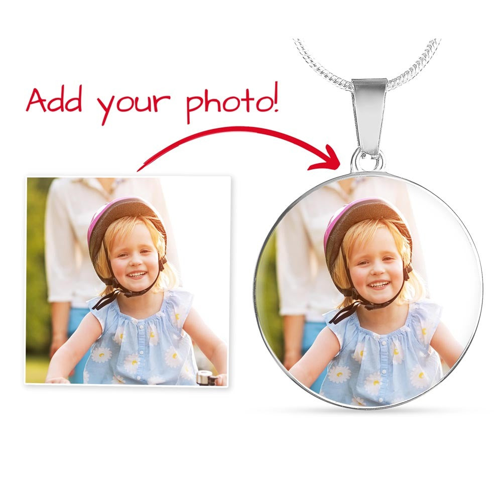 Circle Necklace with Engraving