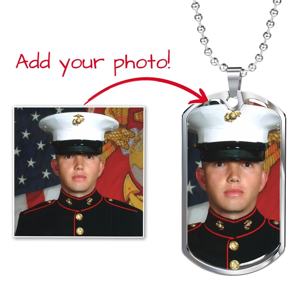 Dog Tag Necklace with Engraving