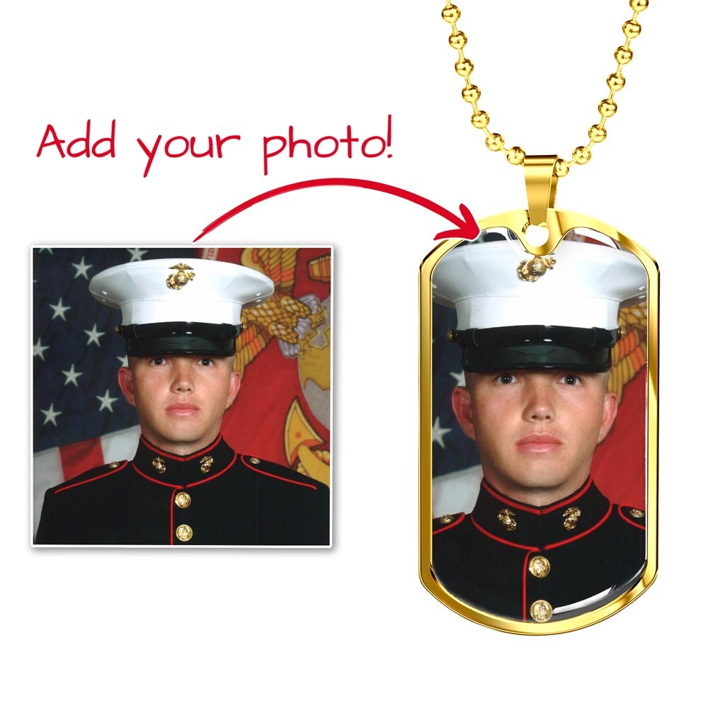 Dog Tag Necklace with Engraving